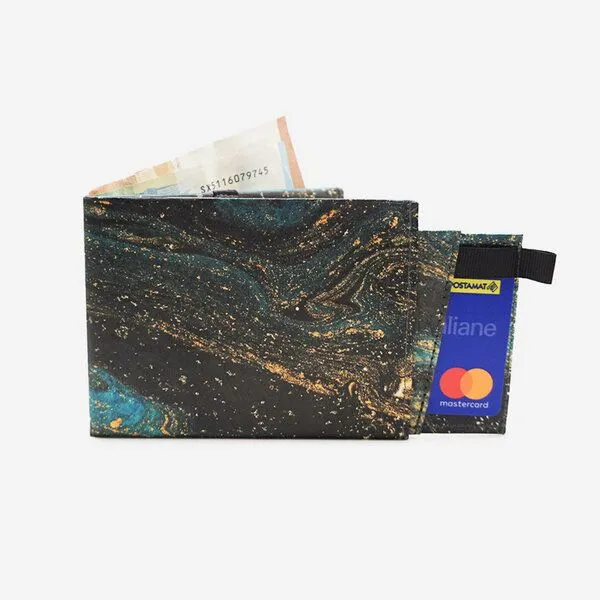 paprcuts paprcuts RFID Portemonnaie Pro, Saphire marble 2.0.(blau gelb), – Produktbild 1 von 4