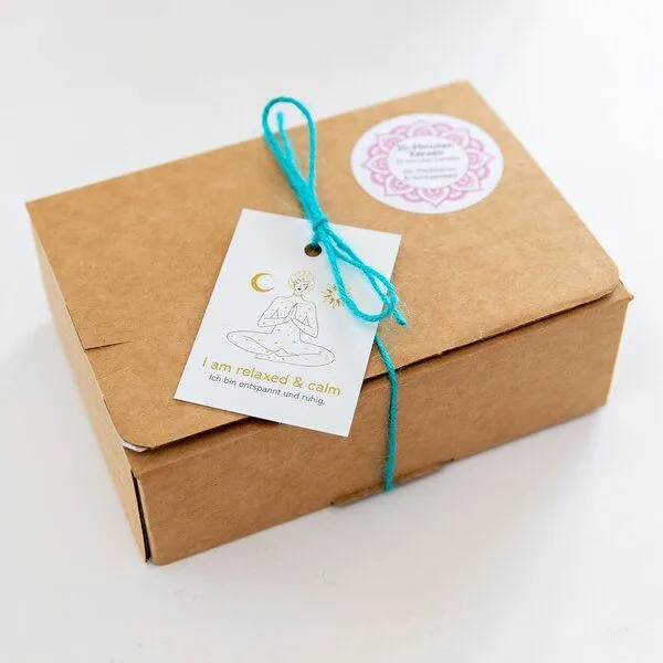 Divasya Divasya Geschenkset | 20-Minuten-Kerzen für Meditation & Achtsamkeit | I am relaxed & calm – Produktbild 4 von 4