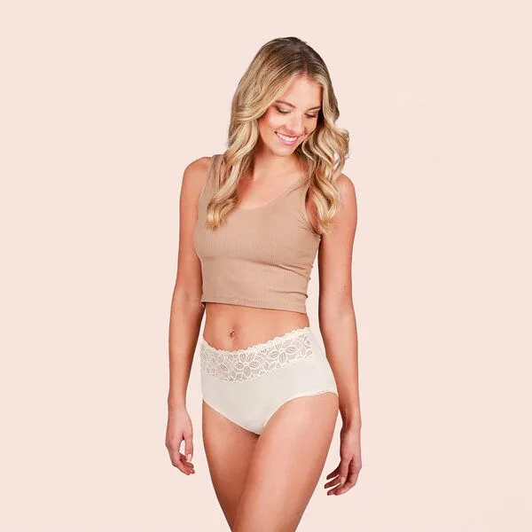 Taynie Taynie Deluxe Ultra Periodenunterwäsche Biozidfrei 60°C, Beige, – Produktbild 3 von 4