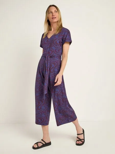 LANIUS LANIUS Jumpsuit Print Swirl, Dark berry, – Produktbild 4 von 4
