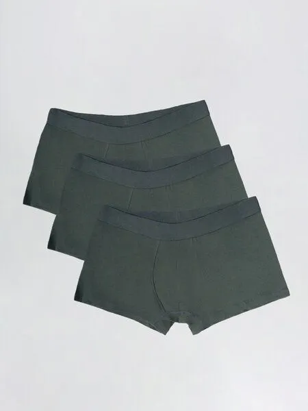 Honest Basics Honest Basics Boxershorts 3er-Pack aus Bio- und recycelter Baumwolle, Forest, – Produktbild 6 von 8