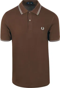 Fred Perry Fred Perry Polo Twin Tipped M3600 Braun 49A - Größe M – Produktbild 1 von 1