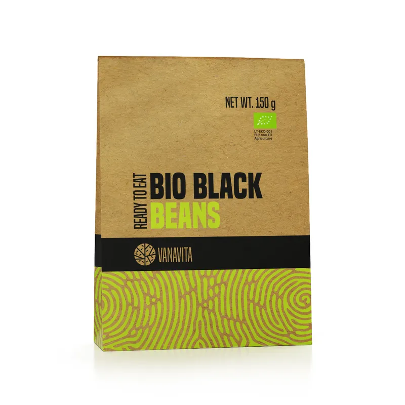 GymBeam Bio VanaVita BIO Schwarze Bohnen 150 g – Produktbild 1 von 1