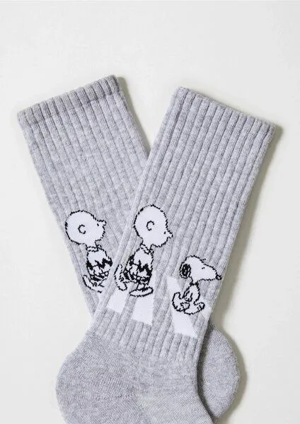 BeSocks BeSocks Bio-Tennissocken - Snoopy Walk Street – Produktbild 2 von 3