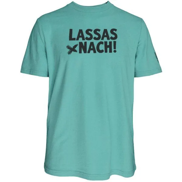 Spirit of Hamburg Spirit of Hamburg Biobaumwoll T-Shirt mit Spruch „LASSAS NACH!“, Blau, – Produktbild 2 von 2