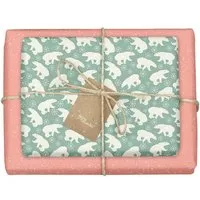 dabelino dabelino Geschenkpapier Set: Weihnachten "Eisbär / Pünktchen mint orange" – Produktbild 1 von 1