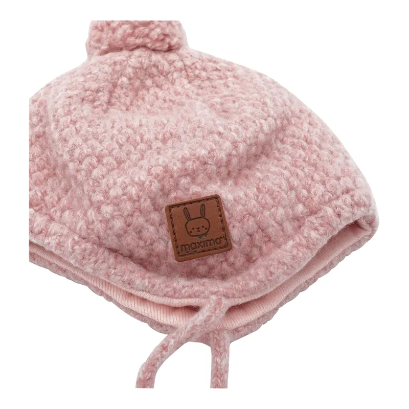 Maximo Maximo Winter-Strickmütze mit Bommel, Rosa, – Produktbild 2 von 5
