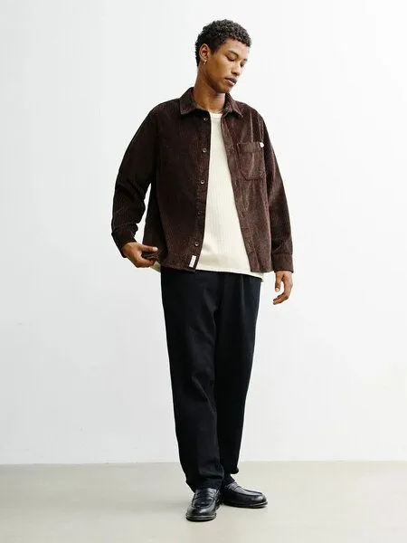 Rotholz Rotholz Kord Hemd - Casual Shirt - aus biologisch angebauter Baumwolle, Chocolate brown (braun), – Produktbild 4 von 4