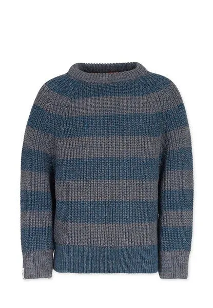 Band of Rascals Band of Rascals Striped Rib Pullover, Dark-petrol-grey, – Produktbild 2 von 4