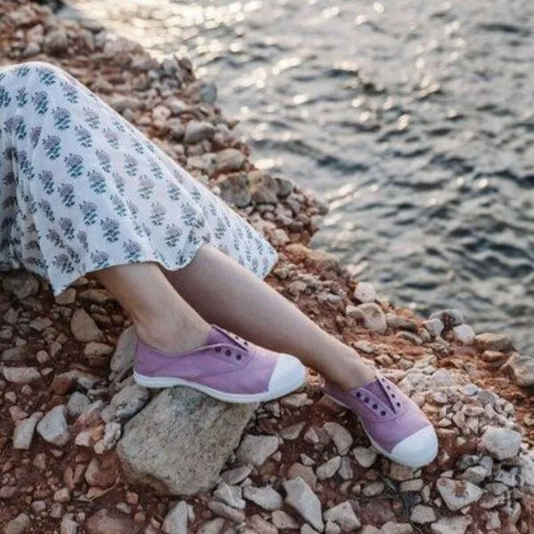 Natural World Natural World Vegan Damen Sneaker washed - Old Lavanda, Rosa, – Produktbild 3 von 3