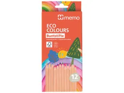 Memo memo Buntstift "ECO COLOURS" 12 Stk. FSC-zertifiziert, farbig sortiert – Produktbild 1 von 1