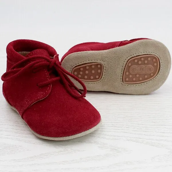Pololo Pololo Laufanfänger- Barfußschuh "Porto", 3 Farben, ungefüttert, Rot, – Produktbild 3 von 4