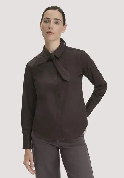 hessnatur hessnatur Bluse Relaxed aus reiner Bio-Baumwolle, Kakao braun, – Produktbild 1 von 4