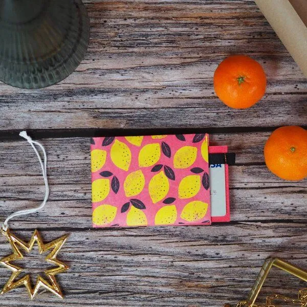 paprcuts paprcuts RFID Portemonnaie Pro, Pink lemon ( gelb orange), – Produktbild 3 von 4