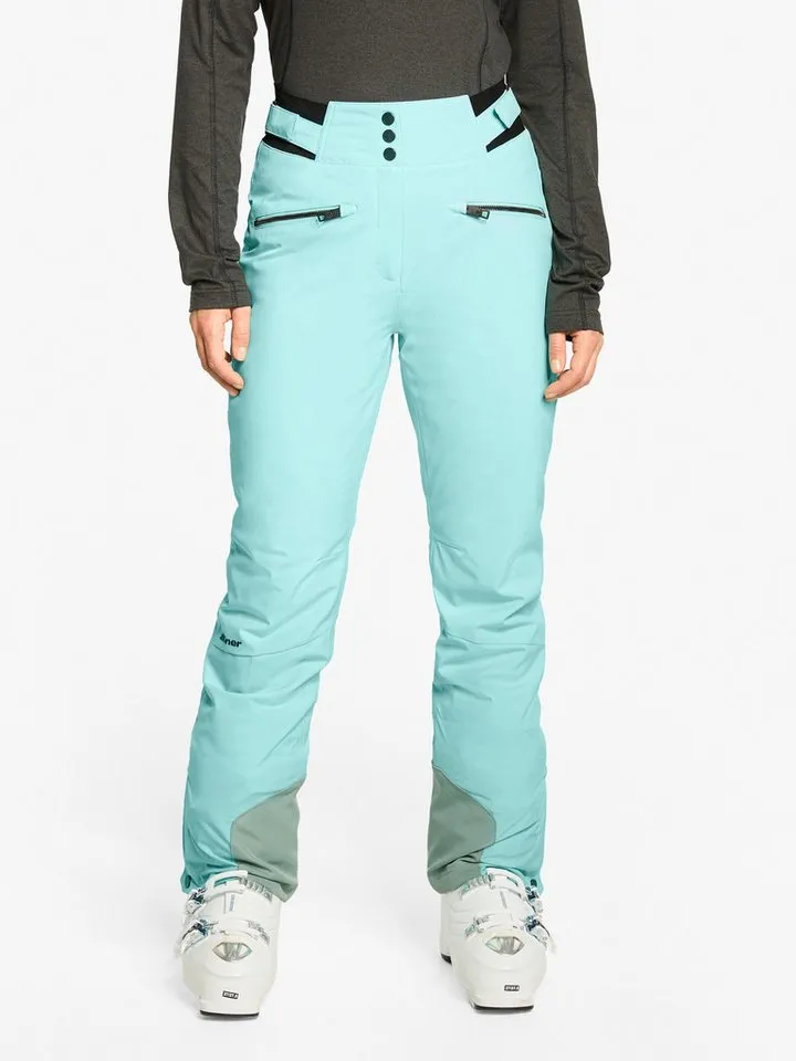 Ziener Ziener Skihose TILLA-Z AQUASHIELD® DAMEN Slim Fit, wasser- u. winddicht, atmungsaktiv, warm durch PrimaLoft®, Blau, – Produktbild 2 von 4