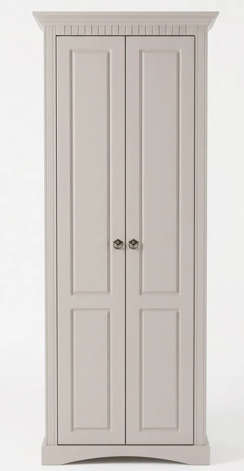 OTTO home Garderobenschrank Rustic, Dielenschrank, Dielenmöbel, Landhausstil (Made in Europe) aus massiver Kiefer, Breite 71 cm, mit Kassetenoptik, Braun, – Produktbild 4 von 8