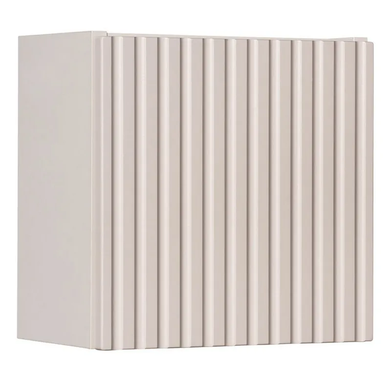 Lomadox Hängeschrank NEWPORT-56-CASHMERE Wandschrank Badschrank, kaschmir, gerillte Front, ca. 30/30/19cm, Beige|weiß, – Produktbild 1 von 5