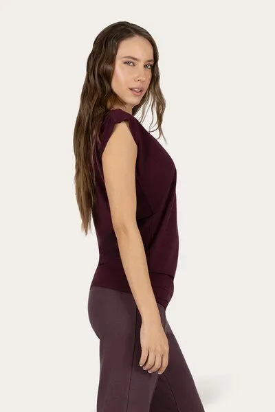 Urban Goddess Urban Goddess Lockeres Asana-Yoga-Shirt, Fig (lila), – Produktbild 2 von 4