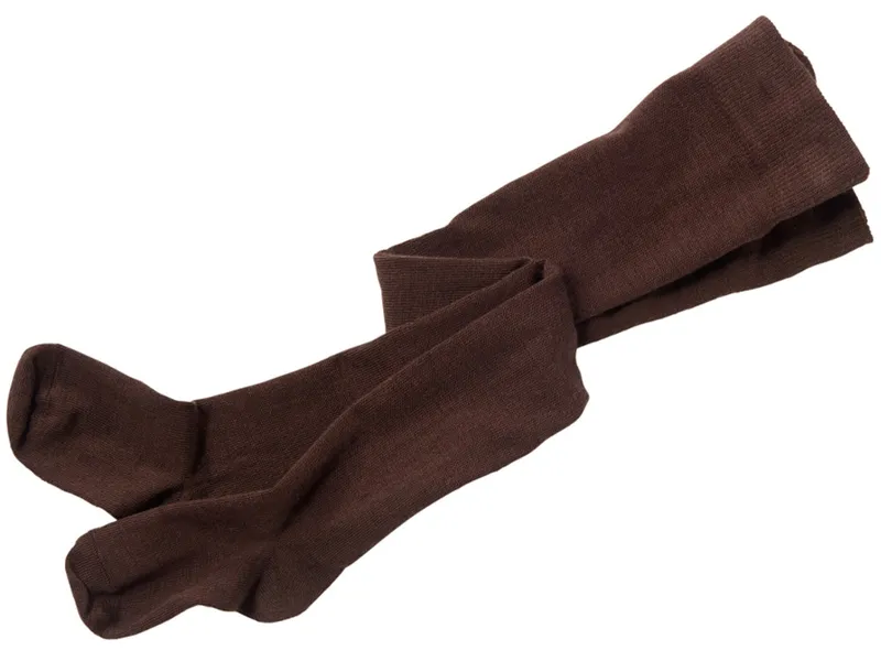 grödo Kinderstrumpfhose Schurwolle / Baumwolle (kbA) schocko Gr.7-8, Braun, – Produktbild 1 von 1