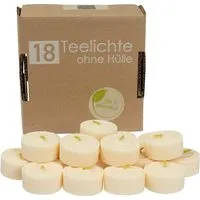 18er Pack Teelichter aus Rapswachs, ohne Hülle – Produktbild 1 von 1