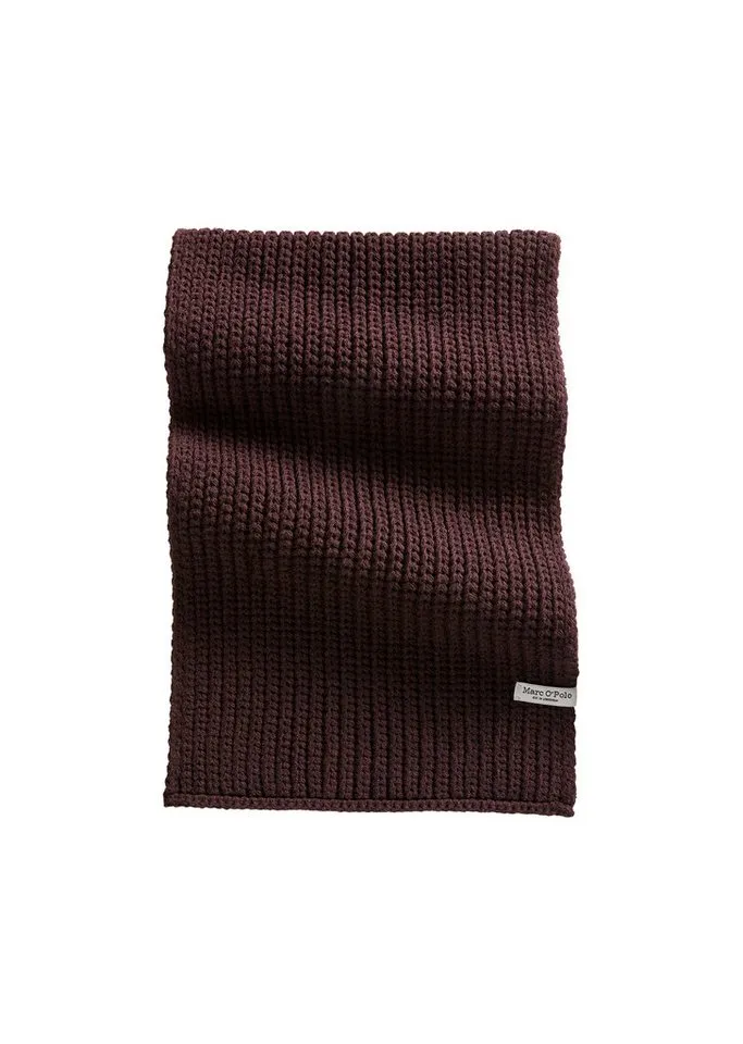 Marc O'Polo Marc O'Polo Strickschal aus Bio-Baumwoll-Mix, Rot, – Produktbild 1 von 3