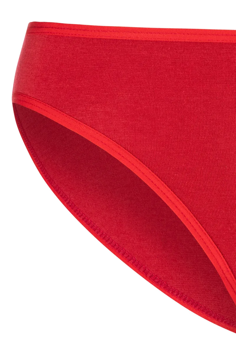 petite fleur by Lascana Bikinislip rot, schwarz, weiß, grau-meliert, navy, Rot, schwarz, weiß, grau-meliert, navy, – Produktbild 2 von 3
