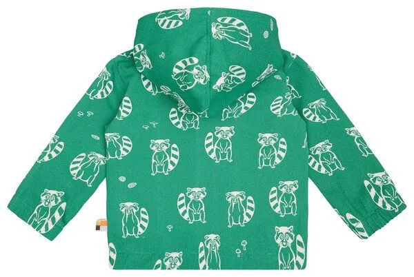 loud + proud loud + proud Babys & Kinder Wasserabweisende Jacke mit Druck, GOTS-zertifiziert, Plant(grün), – Produktbild 2 von 4