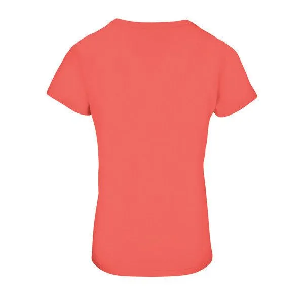 Sol's Sol's Damen T-Shirt Kurzarm Rundhals aus Bio - Baumwolle, Pop orange, – Produktbild 3 von 4