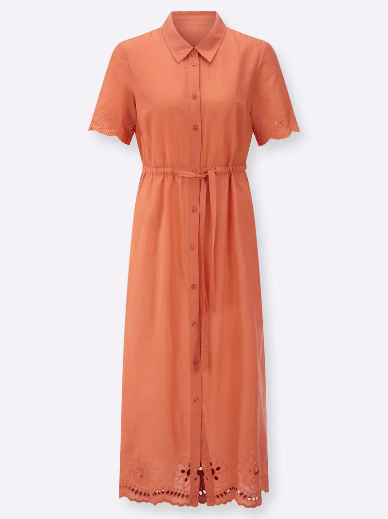 Witt Hemdblusenkleid papaya, Papaya, – Produktbild 1 von 2
