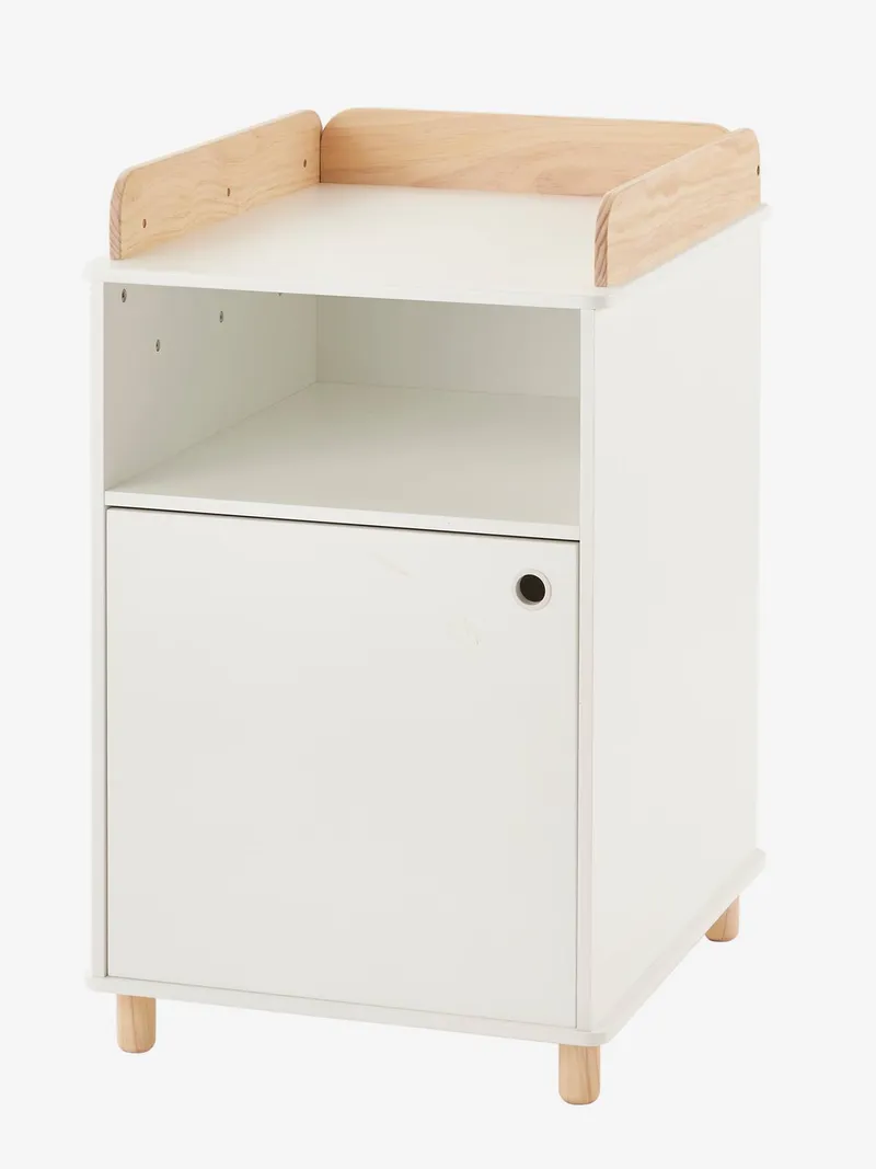 Vertbaudet Babyzimmer Wickeltisch PTILOU, Weiß/braun, – Produktbild 2 von 4