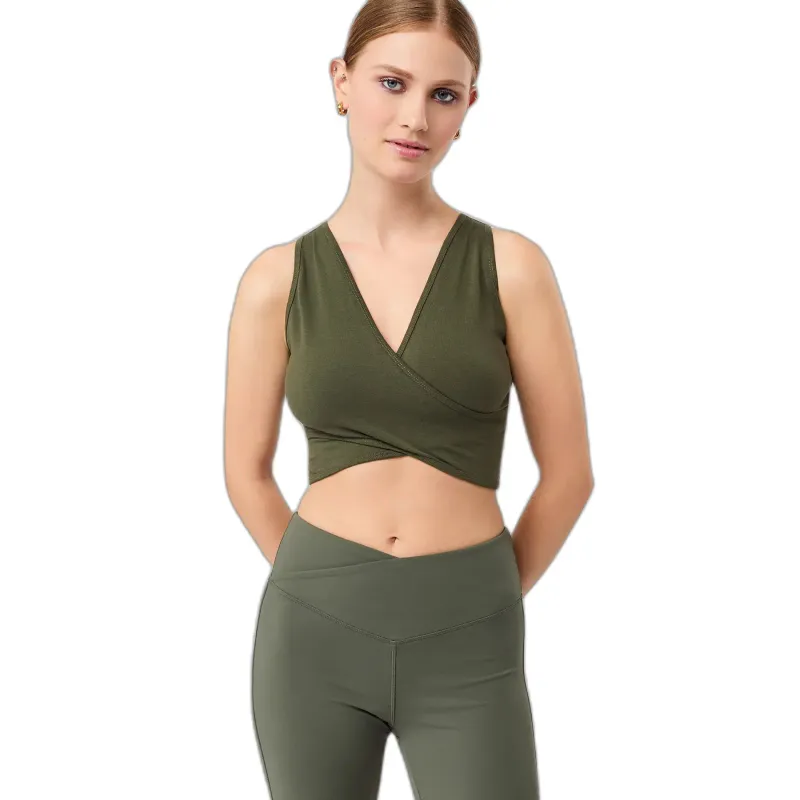 mandala V-Ausschnitt-BH für Frauen Mandala Pilates, Vert, – Produktbild 1 von 1