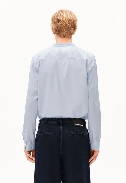ARMEDANGELS ARMEDANGELS TOMAASAS Herren Hemd aus Bio-Baumwolle, Soft blue, – Produktbild 2 von 4