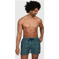 Narwal Narwal Herren vegan Badeshorts Banana Print, Dunkelgrün, – Produktbild 3 von 3