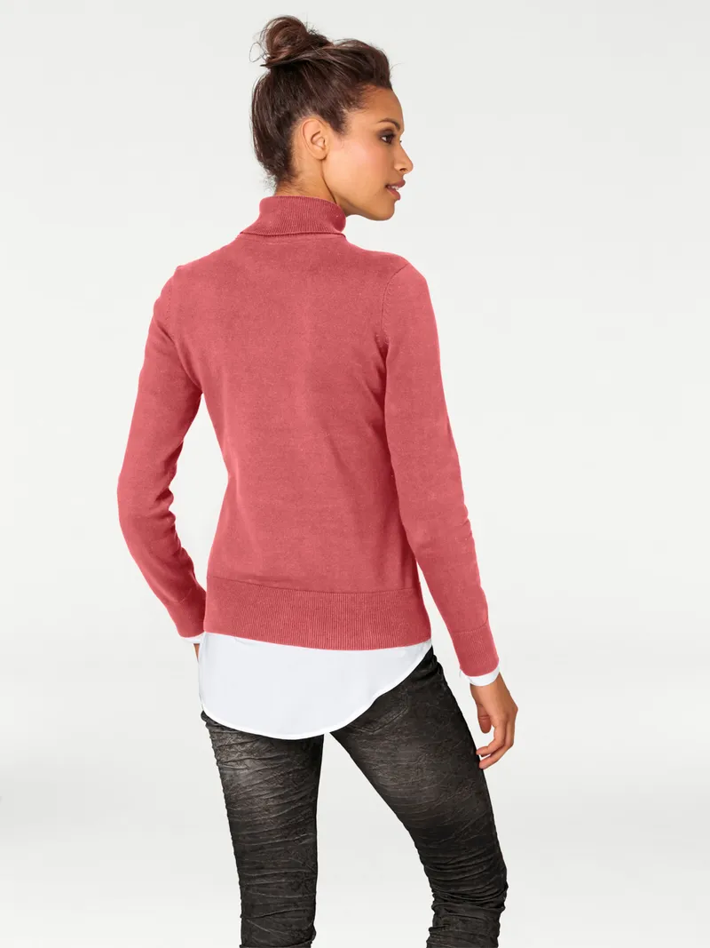 heine Rollkragenpullover, Koralle, – Produktbild 1 von 2