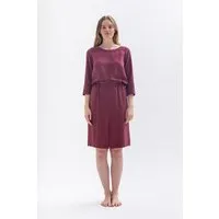 Studio Hertzberg Studio Hertzberg Rock mit Schlitz MII-TUU aus Tencel, Bordeaux, – Produktbild 1 von 1