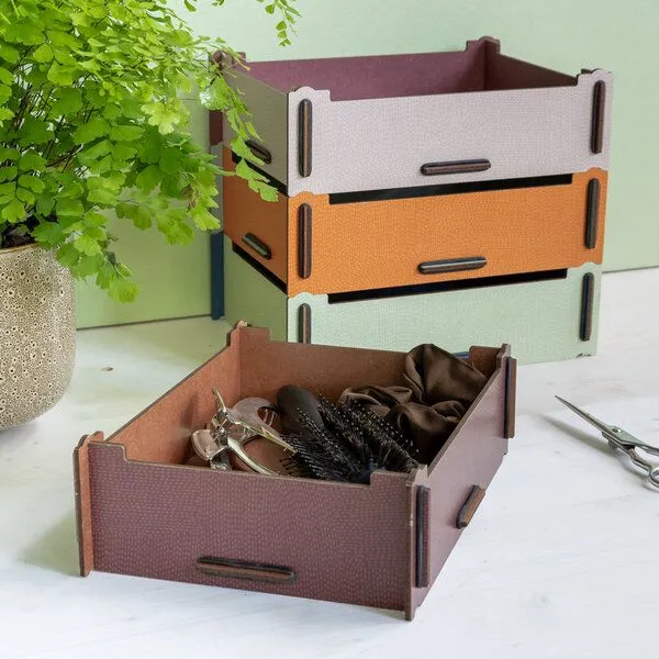 WERKHAUS WERKHAUS Aufbewahrungsbox klein Aubergine – Produktbild 4 von 4
