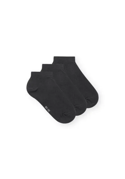 THOKKTHOKK ThokkThokk 3-er Pack Low Socks Socken (GOTS, Fairtrade, Vegan), Anthrazit melange, – Produktbild 1 von 3