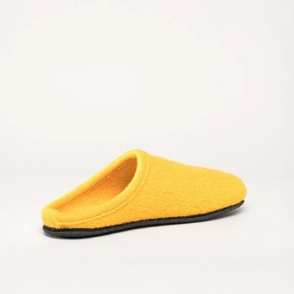 Gottstein Gottstein Filz-Hausschuh Alpine Light - Damen & Herren Pantoffel aus 100% Schurwolle, Gelb, – Produktbild 4 von 4