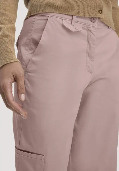 hessnatur hessnatur Hose Soft Utilty Cargo Relaxed aus Bio-Baumwolle, Rosé, – Produktbild 2 von 4