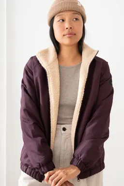 TWOTHIRDS TWOTHIRDS Damen vegan Jacke Zephyria Aubergine – Produktbild 1 von 1