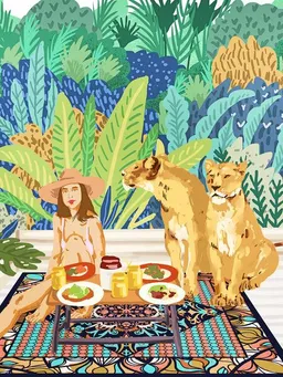 Photocircle Photocircle Poster / Leinwandbild - Jungle Breakfast – Produktbild 1 von 1