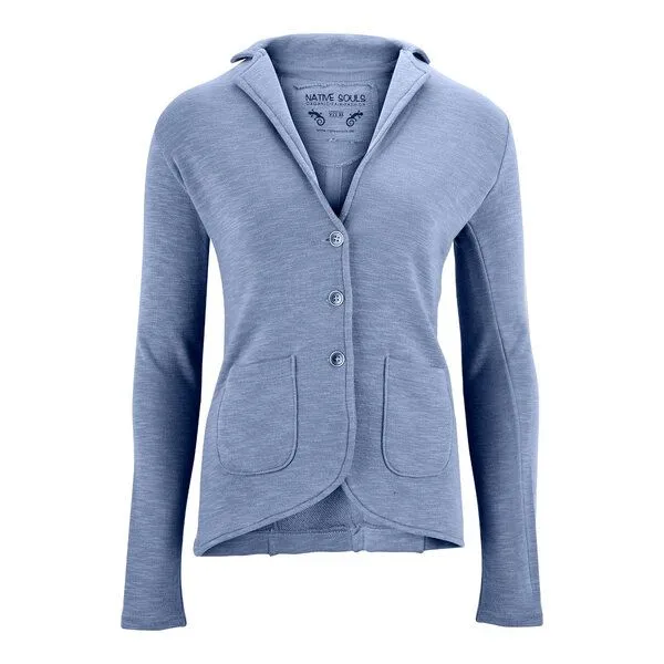 NATIVE SOULS NATIVE SOULS Jersey Blazer Damen, Smoke blue, – Produktbild 1 von 1