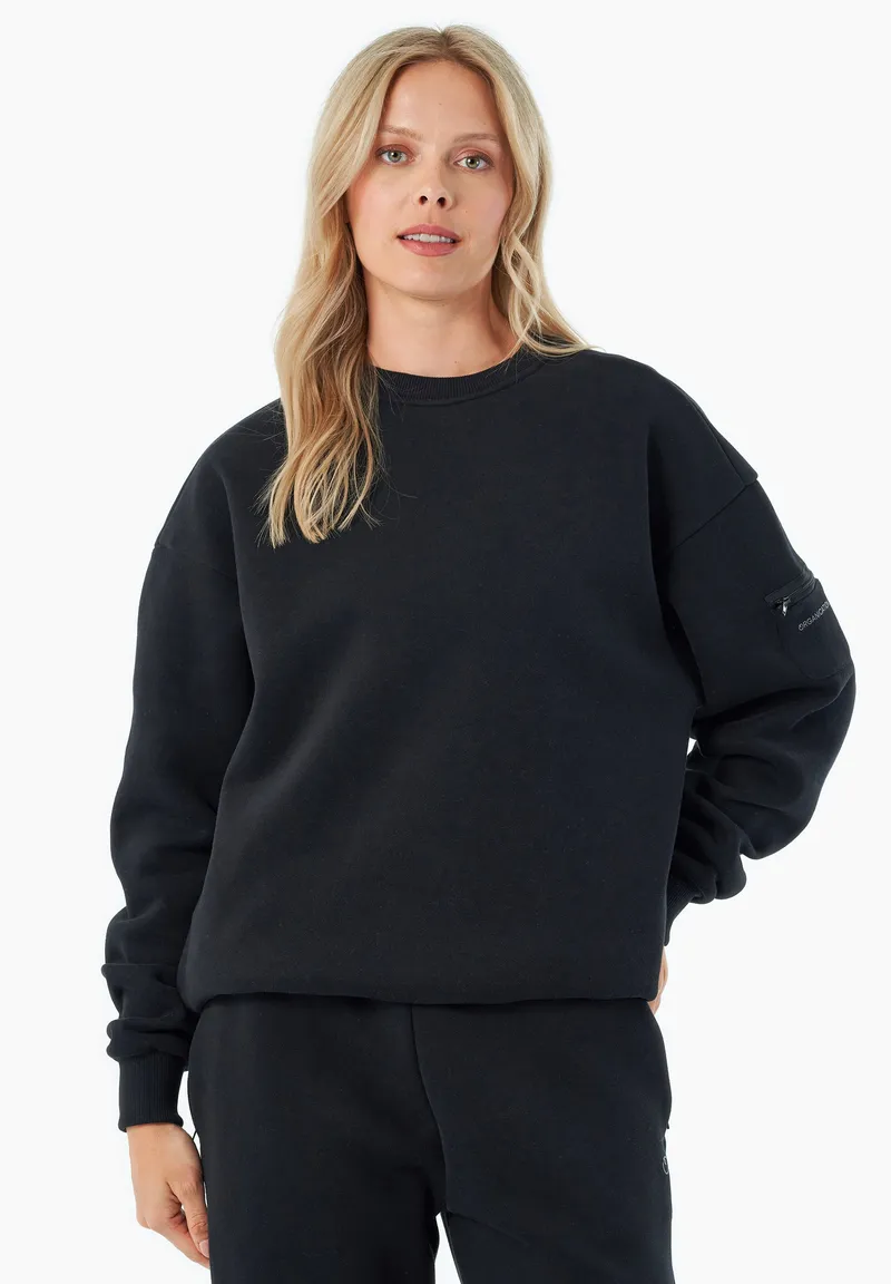 ORGANICATION ORGANICATION Herren vegan Sweatshirt Saylorr Schwarz, Schwarz, – Produktbild 1 von 1