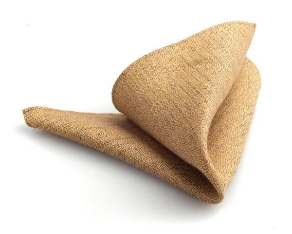 klYmp klYmp Einstecktuch Leinen Diamand, Sand, – Produktbild 3 von 3