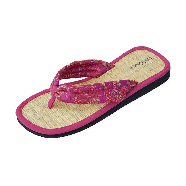 Les Tôngs Les Tôngs Juncus-S Japan vegane Zimtlatschen Flip Flops, Rosa, – Produktbild 3 von 4