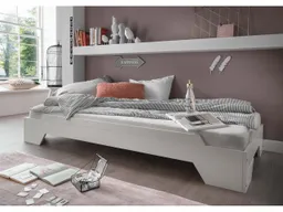 Infantil Infantil Stapelbett "Denver" 90 x 200 cm, Buche weiß lackiert – Produktbild 1 von 1