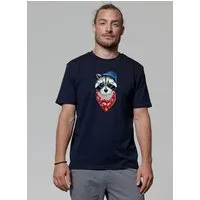 watapparel watapparel T-Shirt Unisex Waschbär, French navy, – Produktbild 1 von 1