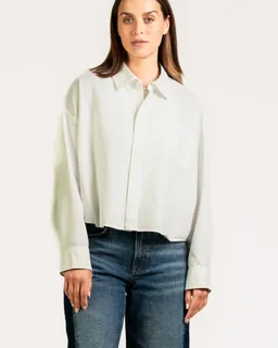 Kuyichi Kuyichi Damen vegan Bluse Bonnie Weiß – Produktbild 1 von 1
