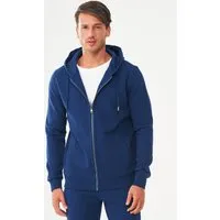 ORGANICATION ORGANICATION Herren vegan Zip-Up Hoodie Aus Bio-Baumwolle Navy, Dunkelblau, – Produktbild 1 von 1