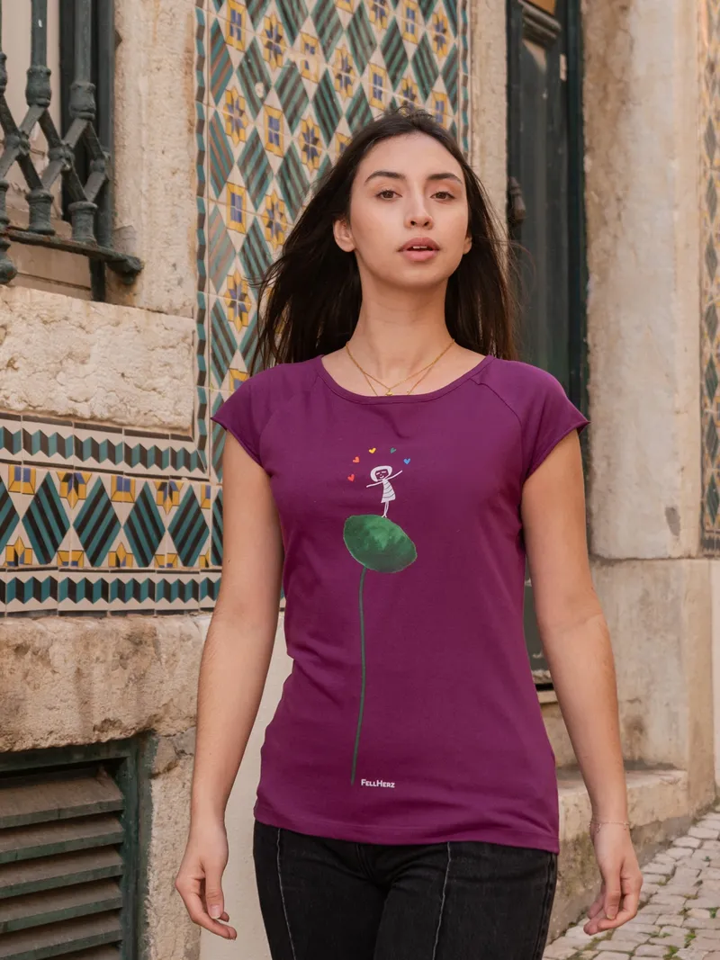 FellHerz Rainbow Jongleuse Cap Sleeve berry - L – Produktbild 1 von 1